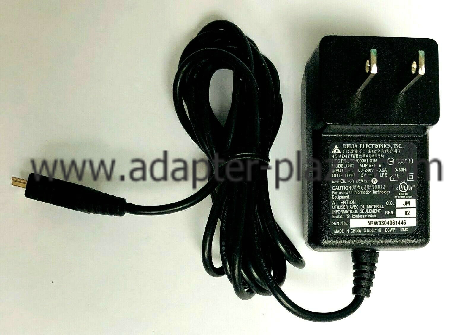 *Brand NEW*5V 1A DC AC DC Adapter Delta Electronics ADP-5FH B Mini USB HTC Garmin Audiovox POWER SUPPLY